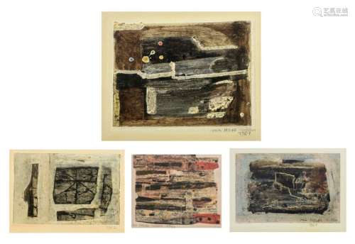 Van Hecke W., four untitled works, dated 1960, 196…