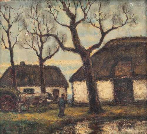 Smits J., a farm in the Flemish Campine, oil on ca…