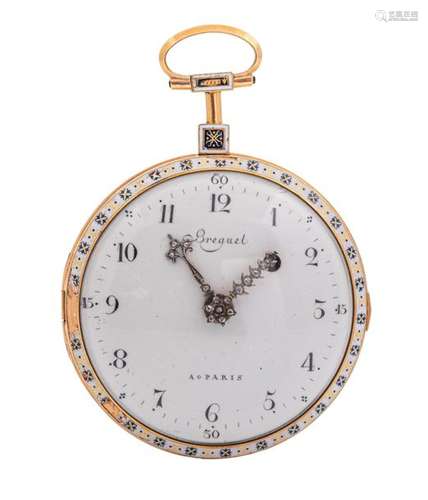 An 18ct gold 'Breguet à Paris' pocket watch with e…