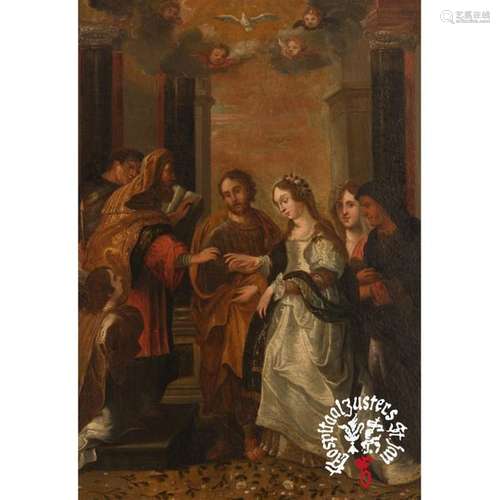 No visible signature, the wedding of the Holy Mary…