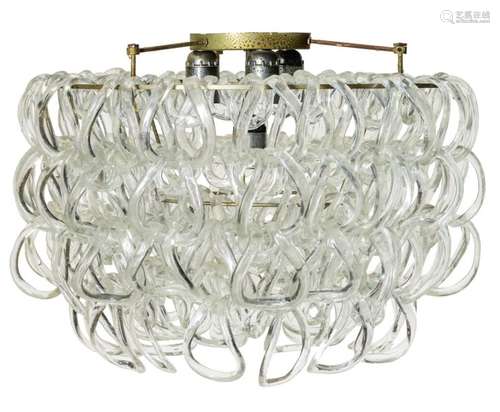 An Italian design Murano glass 'Chain' chandelier,…