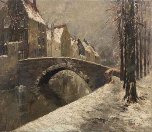 Mechelaere L., a view on the Peerdenbrug in Bruges…