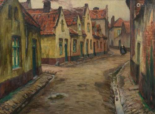 Rommelaere E., a view of the 'Blekersstraat' in Br…