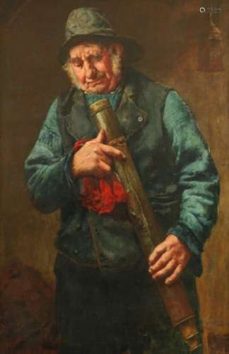 Edwin Harris (1855 1906). Portrait of an old man e…