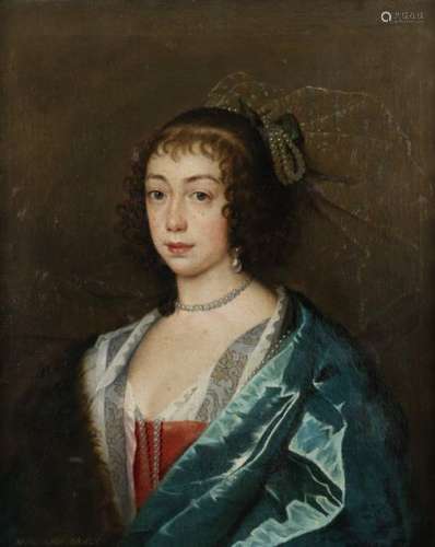 Follower of Sir Anthony van Dyck. Portrait of Lady…