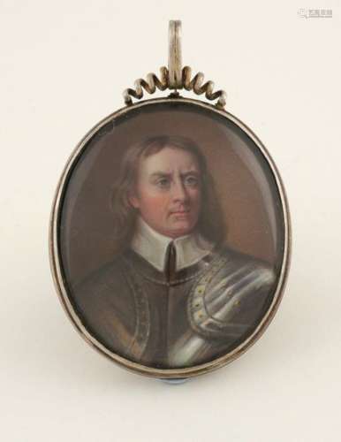 ΛAfter Robert Walker. Portrait miniature of Oliver…