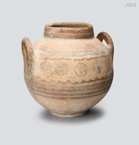A Cypriot bichrome ware storage jar. Circa 750 600…