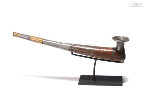A Chukchi pipe. Siberia. Part lead, the stem, bowl…