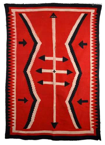 A Navajo Germantown rug. Southwest North America. …