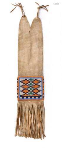 A Plains Cree or Blackfoot pipe bag. Northern Plai…