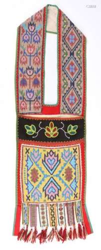 An Ojibwa bandolier bag. Northeast North America. …