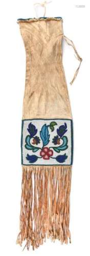 A Plains Cree or Blackfoot pipe bag. Northern Plai…
