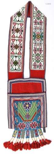 An Ojibwa bandolier bag. Northeast North America. …