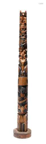 A model totem pole from Ye Olde Curiosity Shop, Se…