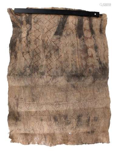 A Mbuti Pygmy bark cloth. Ituri, Democratic Republ…