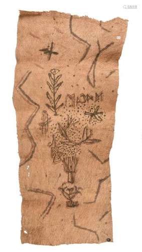 A Mbuti pygmy bark cloth. Ituri, Democratic Republ…