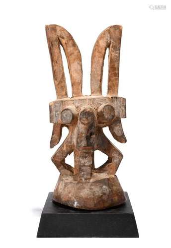 An Igbo Ikenga shrine figure. Nigeria. With remain…