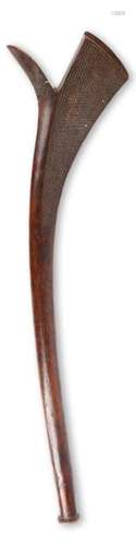 A Fiji club sali. Melanesia. With a carved blade h…