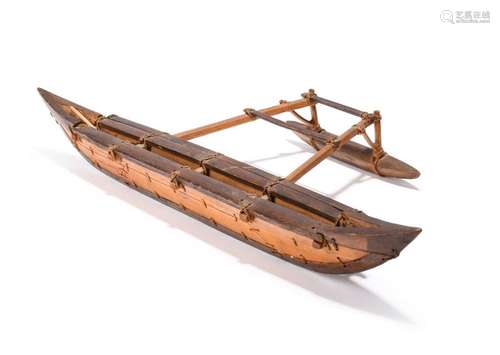 A Kiribati Islands model outrigger. Micronesia/Mel…