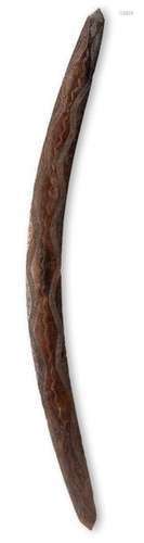 An Aboriginal boomerang. Eastern Australia. With p…