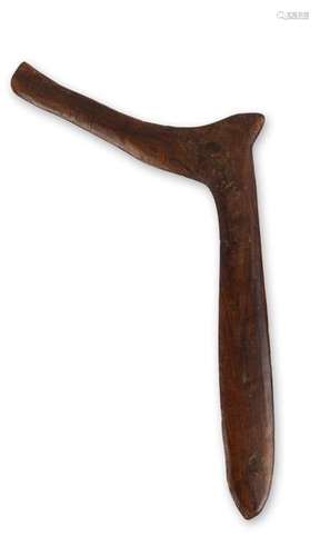 An Aboriginal spurred boomerang. Australia. 55cm l…