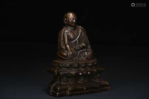 BRONZE CAST 'BODHISATTVA' SEATED FIGURE