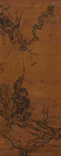 A CHINESE MONKEY PAINTING