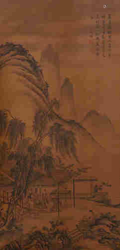 A CHINESE LANDSCAPE PAINTING, WEN ZHENGMIN***ARK