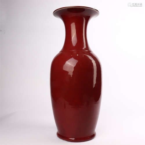 Large jars of seasonal red glaze