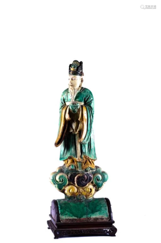CHINESE CERAMIC MING ROOF GUARDIAN