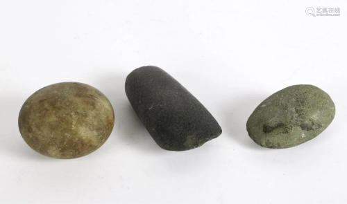 (3) EARLY NEOLITHIC STONE TOOLS