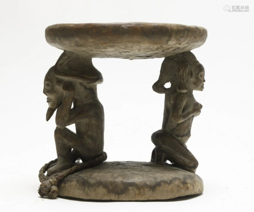 AFRICAN BAPENDE TRIBE HUNTING STOOL SOUT…