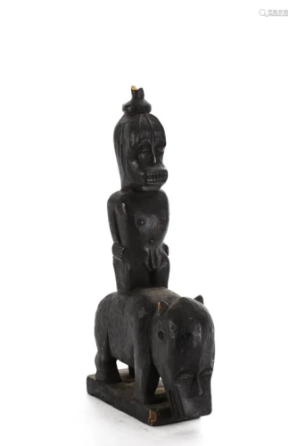 (Mid 20th c) WEST AFRICAN STATUE of a MALE …