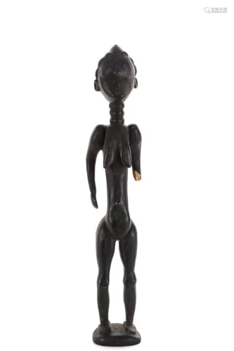 (2nd HALF 20th c) WEST AFRICAN FIGURE OF A FEMALE