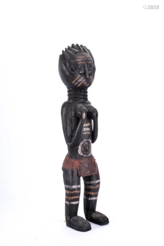 WEST AFRICAN FIGURE OF A STANDING FEMALE