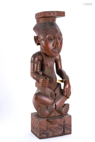 AFRICAN CHIEFTON CONGO FIGURE OF BEING
