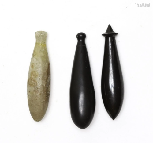 (3) FINELY PRODUCED TEAR**** SHAPED STONE T…