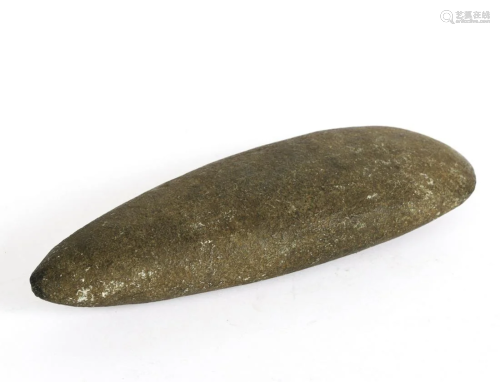 LARGE NATIVE AMERICAN STONE AXE