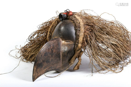 AFRICAN BIRD /BEAK MASK with GR*** and BELL