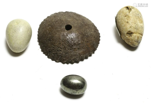 (4) NATIVE AMERICAN STONE IMPLEMENTS