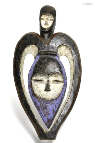 WEST AFRICAN MASK (Mid 20th c)