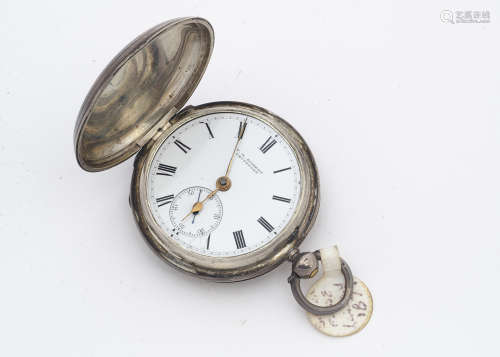A Victorian silver full ***ter pocket watch by W.H. Egbert, 48mm, London 1879, appears to run,
