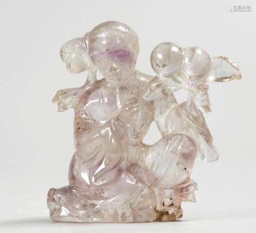 Chinese rock crystal carving, possibly Republican period
