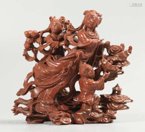 Chinese goldstone carving
