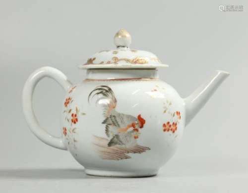 Chinese porcelain teapot, possibly 18th c.