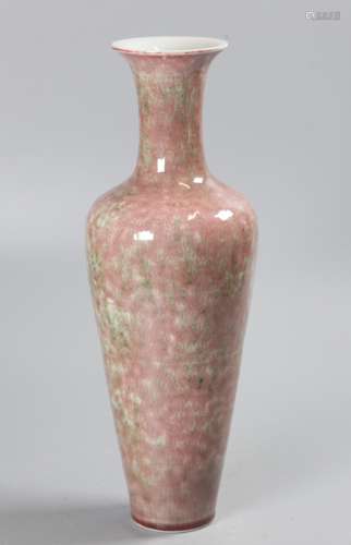 Chinese peach bloom porcelain vase