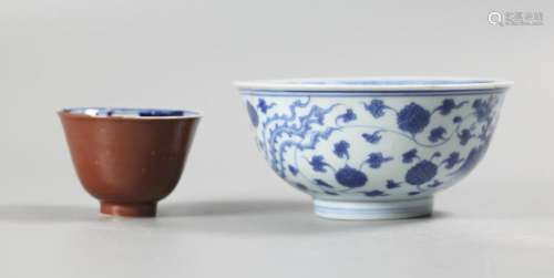 2 Chinese porcelain wares, possibly 19th c.