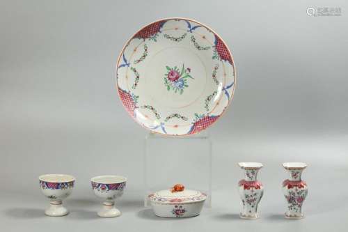 6 Chinese export porcelain wares, possibly 18th/19th c.
