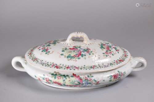 Chinese export porcelain soup tureen, possibly 19th c.