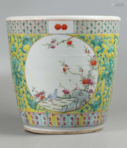 Chinese porcelain planter, possibly 19th c.